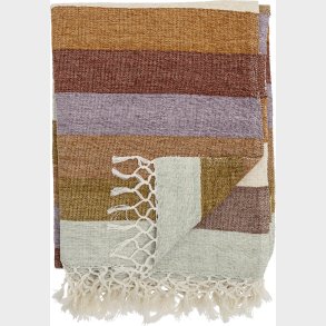 Bloomingville - Lucilla Plaid - Lilla - Bomuld - 150x125 Cm