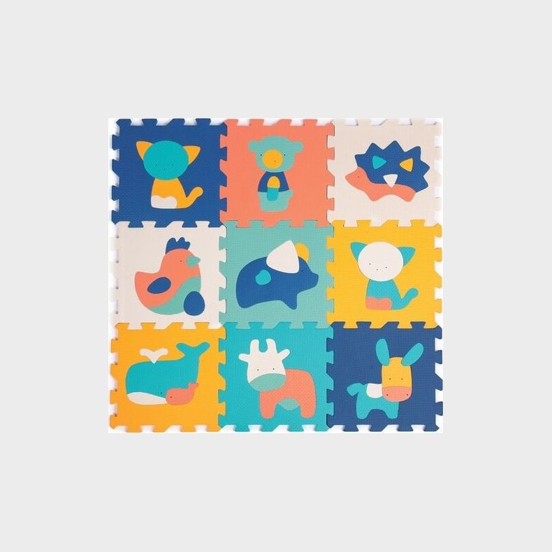 Ludi - Skumgulv Med Dyr - 9 Stk