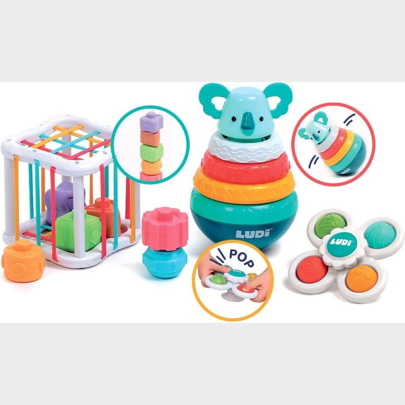 Ludi - Leges�t Med Aktivitetsleget�j - Puttekasse, T�rn Og Spinner