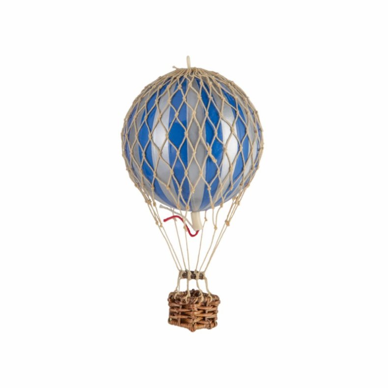 Luftballon fra Authentic Models bl/slv - 8.5 cm