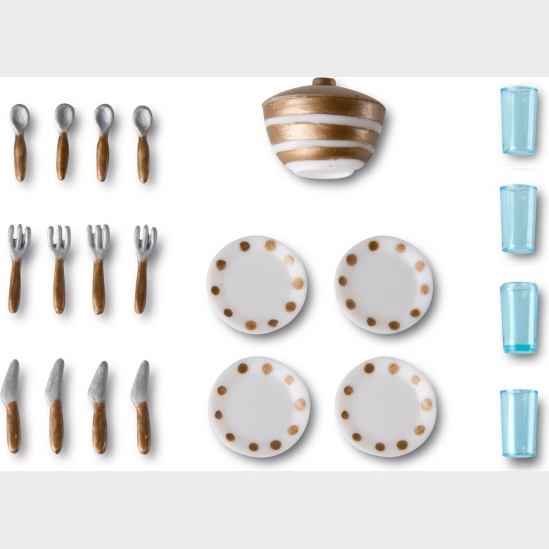 Lundby - Dukke Spises�t Til 4 Personer - 18252
