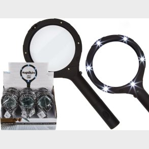 Forstrrelsesglas Med Lys - Led - Sort