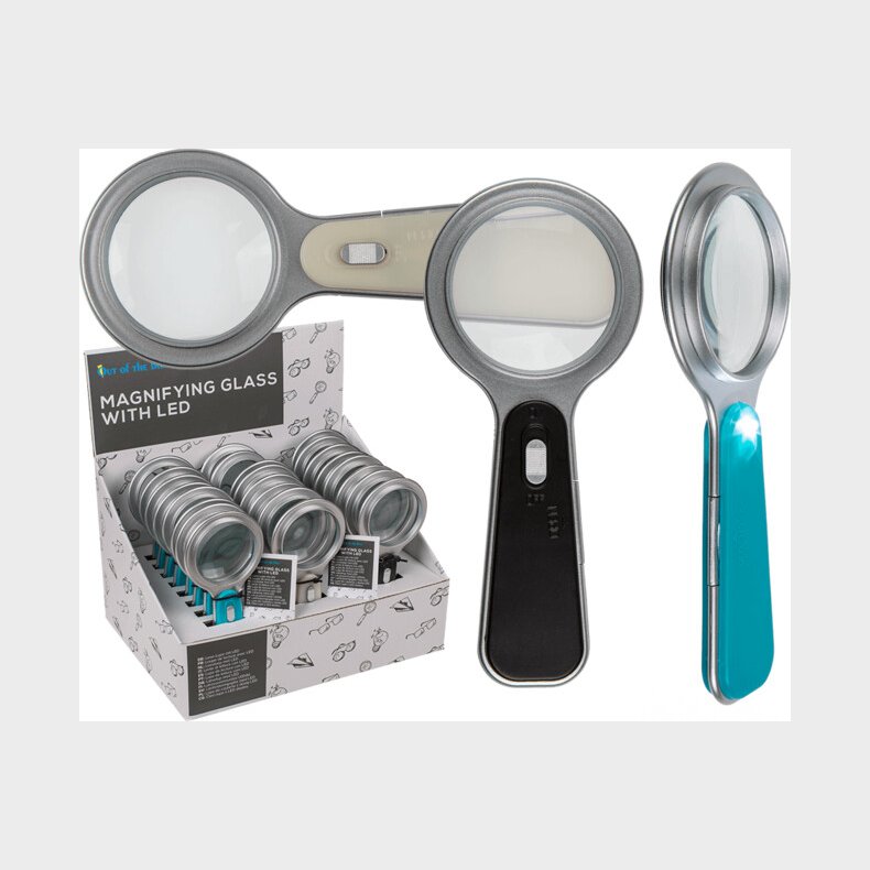 Lup Med Lys Assorterede Farver Inkl Batteri - Out Of The Blue