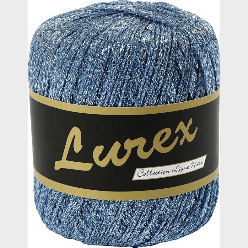 Lurex Garn - L 160 M - Lysebl - 25 G