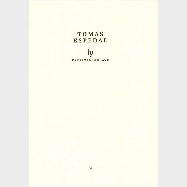Ly - Tomas Espedal - Bog