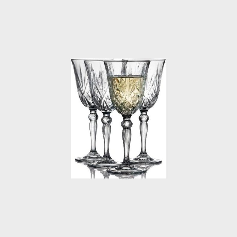 Lyngby Glas - Melodia Hvidvinsglas - 21 Cl - 4 Stk
