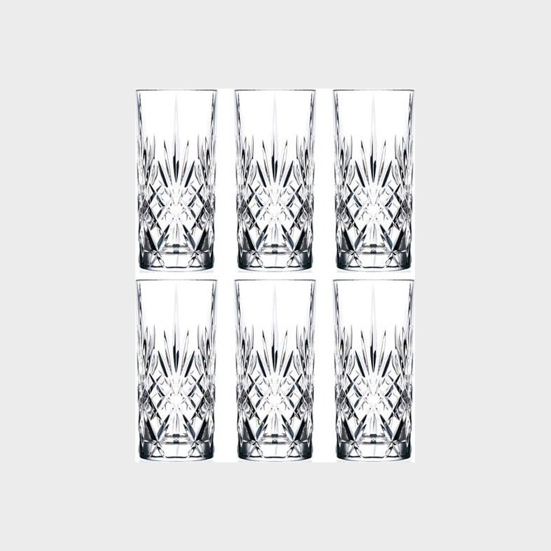 Lyngby Glas - Melodia Highball Glas - 36 Cl - 6 Stk