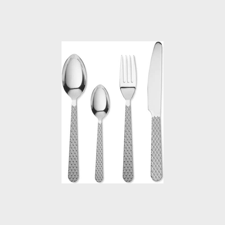 Lyngby Porceln - Rhombe Bestikst 16 Dele - Stl