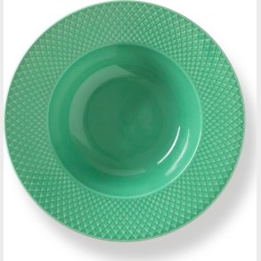 Lyngby Porcel�n - Rhombe Color Dybtallerken 24,5 Cm - Gr�n