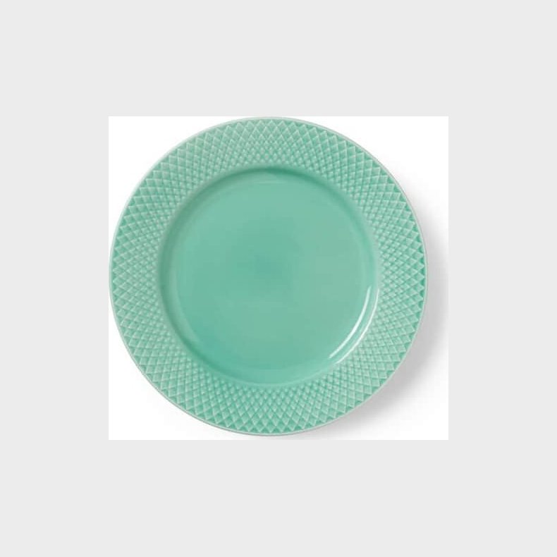 Lyngby Porcel�n - Rhombe Color Frokosttallerken 21 Cm - Aqua