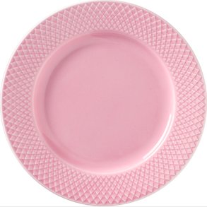 Lyngby Porcel�n - Rhombe Color Frokosttallerken 21 Cm - Rosa