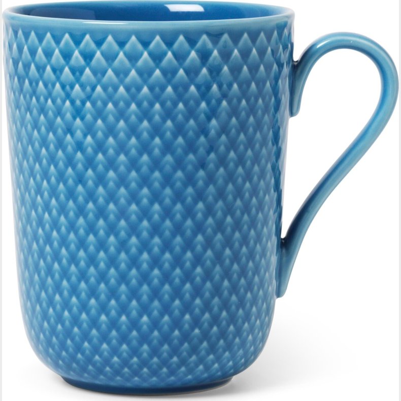 Lyngby Porcel�n - Rhombe Color Krus Med Hank - 33 Cl - Bl�