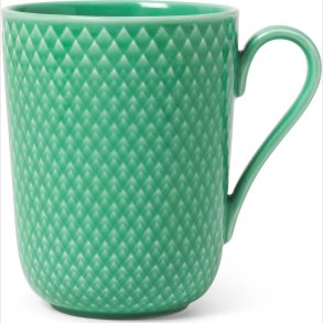 Lyngby Porceln - Rhombe Color Krus Med Hank - 33 Cl - Grn