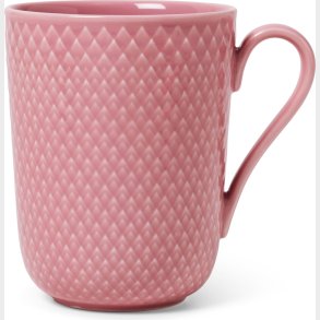 Lyngby Porceln - Rhombe Color Krus Med Hank - 33 Cl - Rosa
