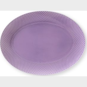 Lyngby Porcel�n - Rhombe Color Ovalt Serveringsfad 35x26,5 Cm - Lilla