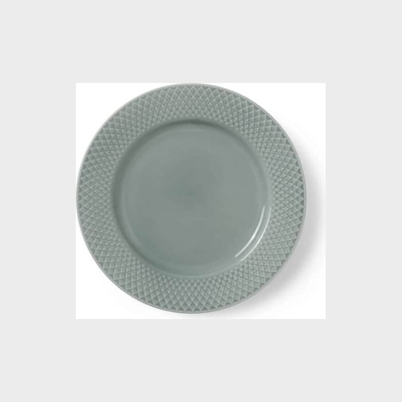Lyngby Porcel�n - Rhombe Earth Frokosttallerken 21 Cm - Mos