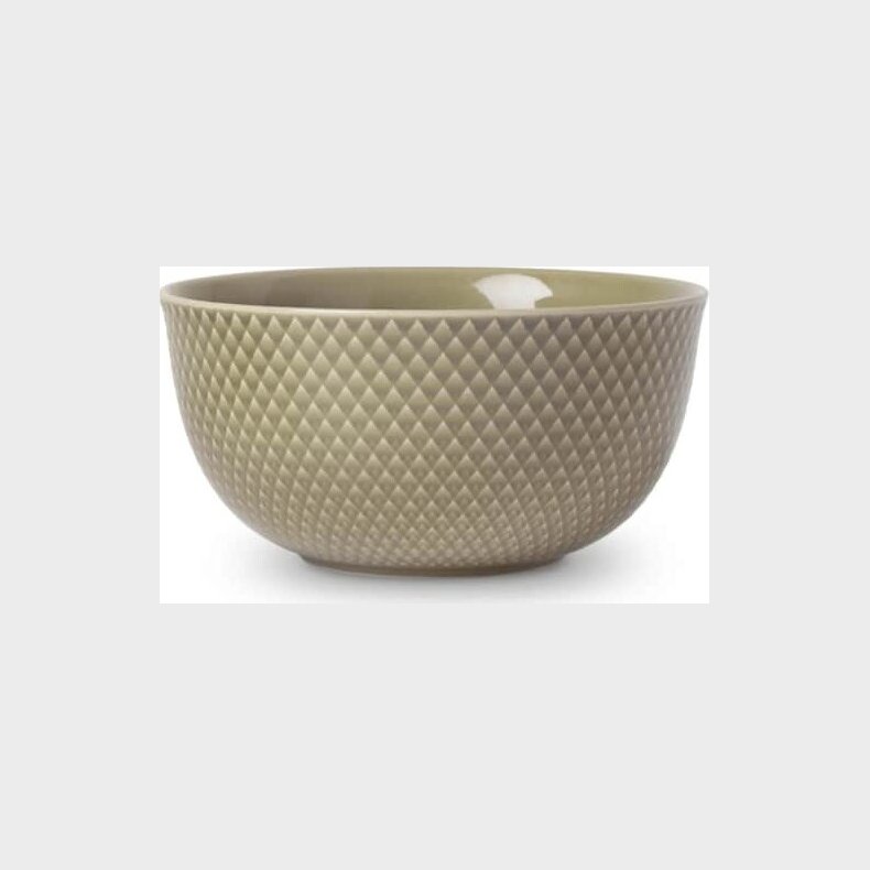 Lyngby Porceln - Rhombe Earth Serveringsskl 17,5 Cm - Ler