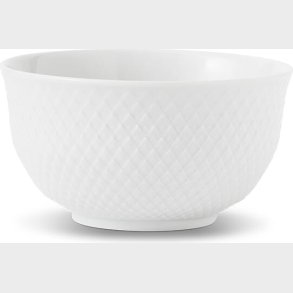 Lyngby Porceln - Rhombe Hvid Serveringsskl - 17,5 Cm