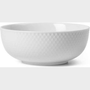 Lyngby Porceln - Rhombe Hvid Skl - 15,5 Cm
