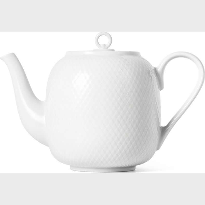 Lyngby Porceln - Rhombe Tekande 1,9 L - Hvid