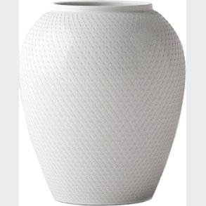 Lyngby Porcel�n - Rhombe White Vase 25cm