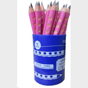 Lyra Groove Graphite B Blyant - Pink