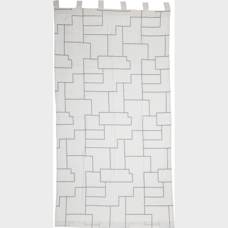 Bloomingville - Lyria Gardin - Natur - Bomuld - 115x215 Cm