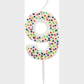 Lys Med Tal 9 7,5 Cm - H�j - Scanseason