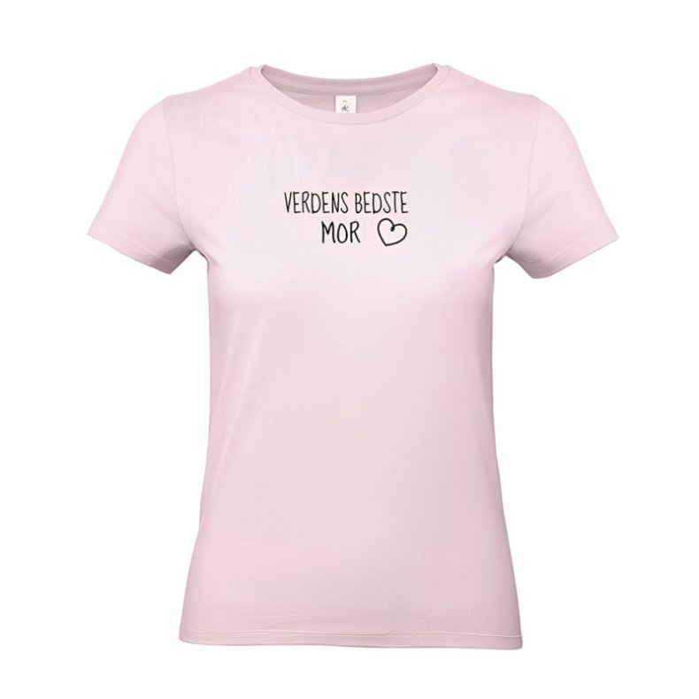 Verdens bedste mor t-shirt - Lyserd