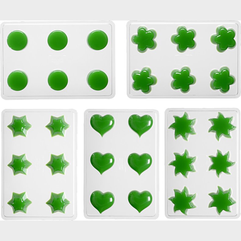 Lysforme - Flydelys - Blomst - Hjerte - Sol - Stjerne - Rund