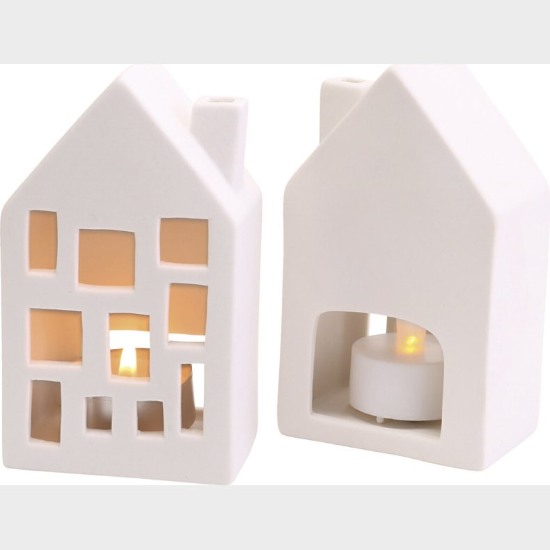 Lyshuse - H 12 Cm - Str. 5x7 Cm - 12 Stk.