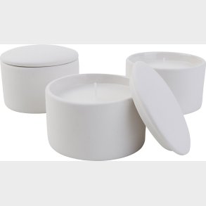 Lyskrukke Inkl. Lys - Str. 9x9x6,7 Cm - 12 Stk.