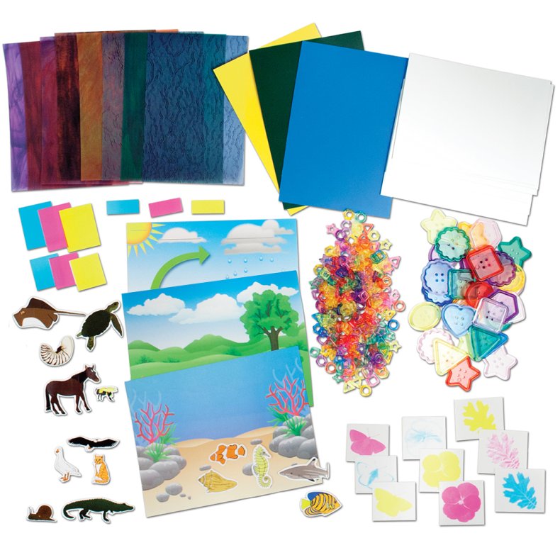 Roylco | Lyskube tilbehr - Aktivitetsst m. 300 dele