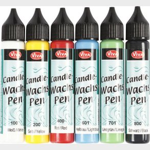 Lysvoks - Strke Farver - 6x28 Ml