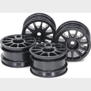 M-chassis 11-spoke Wheels (black, 4pcs.) - 51665 - Tamiya