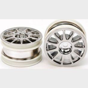 M-chassis 11-spoke Wheels (chrome Plated, 2pcs.) - 54824 - Tamiya