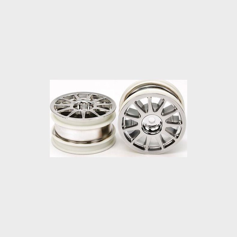 M-chassis 11-spoke Wheels (chrome Plated, 2pcs.) - 54824 - Tamiya