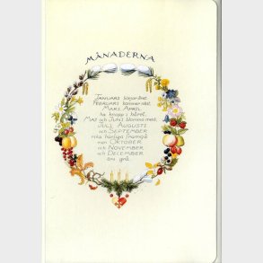 Elsa Beskow - Plakater Til Brn - Mneder - 12 Stk