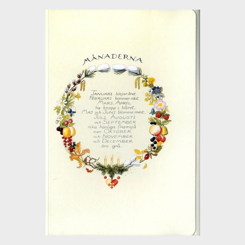 Elsa Beskow - Plakater Til Brn - Mneder - 12 Stk