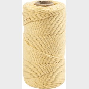 Macram Snor -  2 Mm - L 198 M - Lys Gul - 330 G