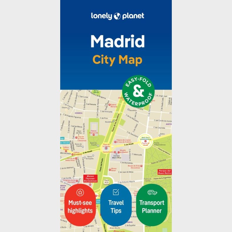 Madrid City Map - Lonely Planet  - English book
