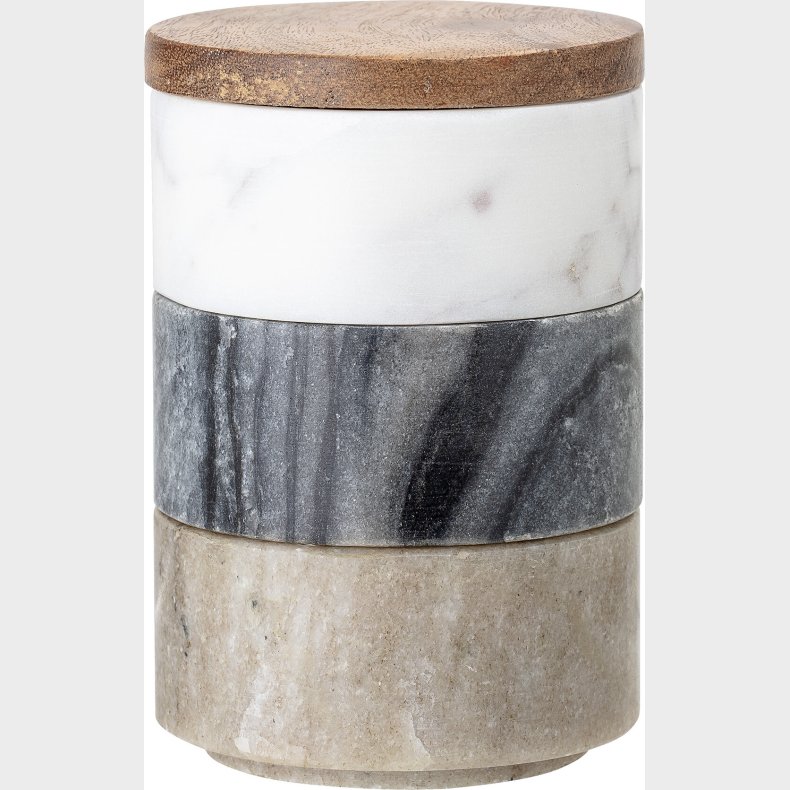 Creative Collection - Mael Krukke Med Lg - Hvid - Marmor - 3 Stk