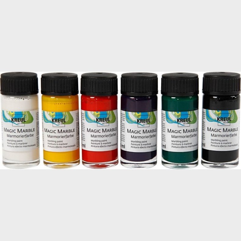 Kreul - Magic Marble Maling - 6 Farver