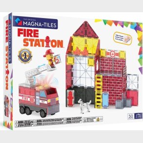 Magna Tiles -  Brandstation Med Lys Og Lyd (50 Dele)