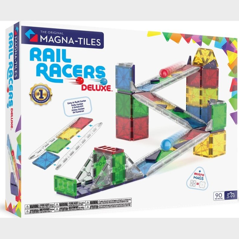 Magna Tiles - Deluxe Kuglebane 90 Dele