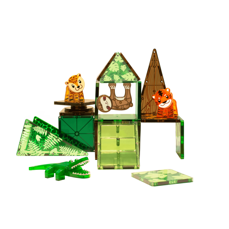 Magna-Tiles | Jungledyr, 25 stk
