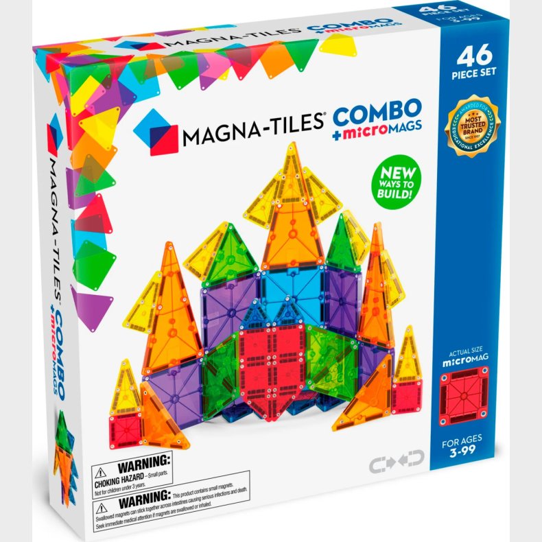 Magna-tiles - Micromags Kombi Magnets�t - 46 Dele