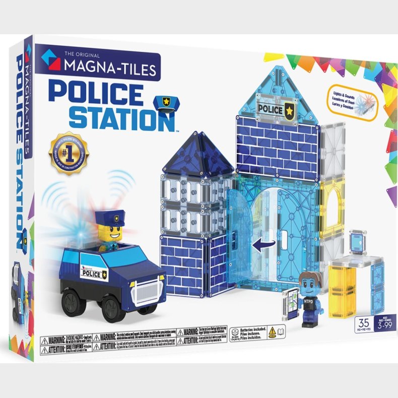 Magna-tiles - Police Station - 36 Dele