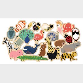 Djeco | Magneter - Dyr, 36 stk.