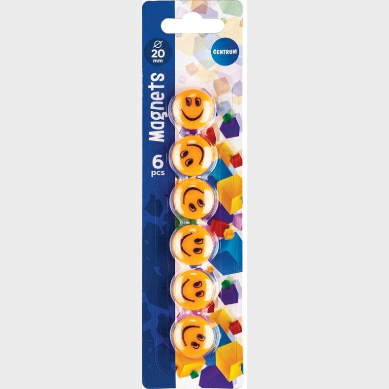Magneter Smile 20 Mm - 6 Stk - Centrum